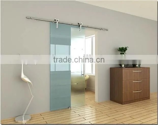 JINXIN frameless fancy glass door system sliding door with manufacture price