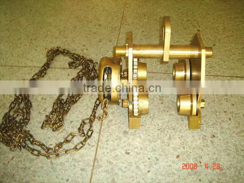 non sparking chain hoist,non sparking crane,safety manual monorail hoist,crab,freight elevator