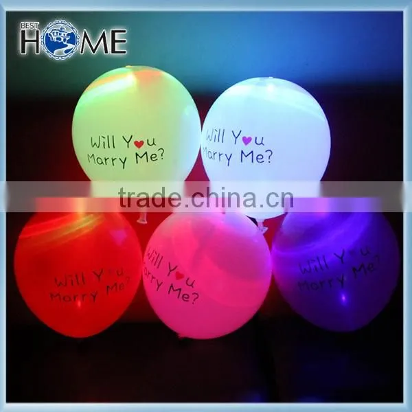 New led latex balloon factory wholesale party decortion glow in the dark led balloon