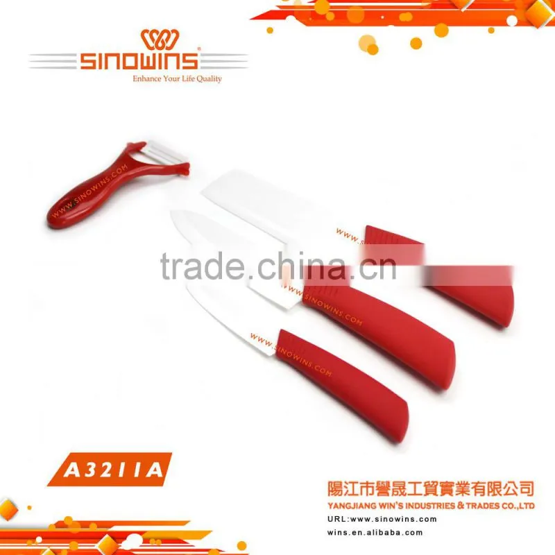 Promotion High Quality 5pcs Ceramic Knife Set with a Peeler