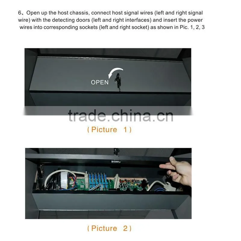 VW-Wide walk through metal detector security gate