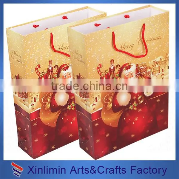Wholesale custom logo paper packaging gift bag with string