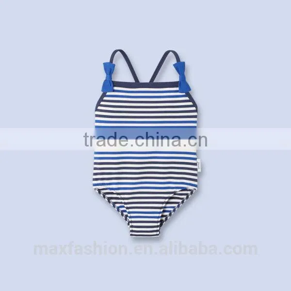 2015 new design wholesale kids one-piece UV protective swimwear