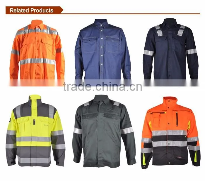 Cotton flame retardant insect repellent shirt with reflective tapes