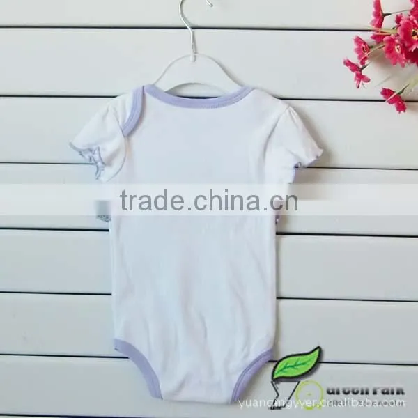 infant baby rompers with blue flower skirts+hairband 3pcs outfits Infant romper sets