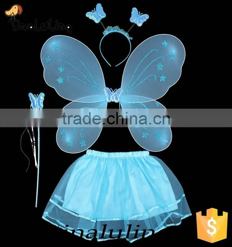 new products 2016 butterfly fairy wing girls party dress costume party supplies