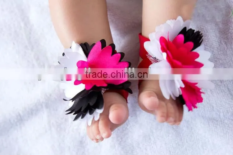 New Arrival Top Baby Shoes Flower Design Baby Prewalker Shoes Infant Shoes Cotton Barefoot Sandals