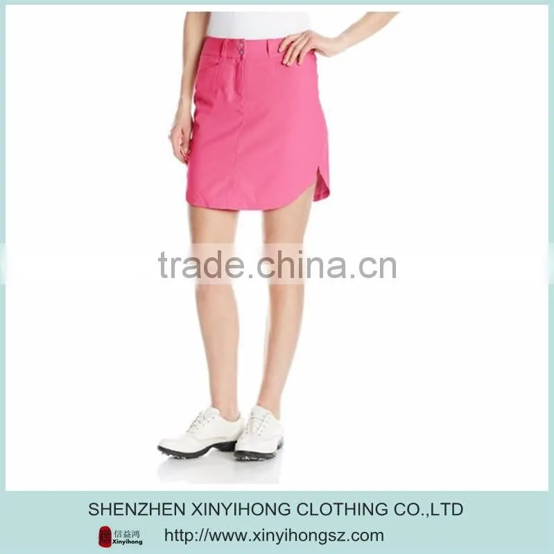 Tailored fit golf clothes for lady ,golf sports skirts with customized logo