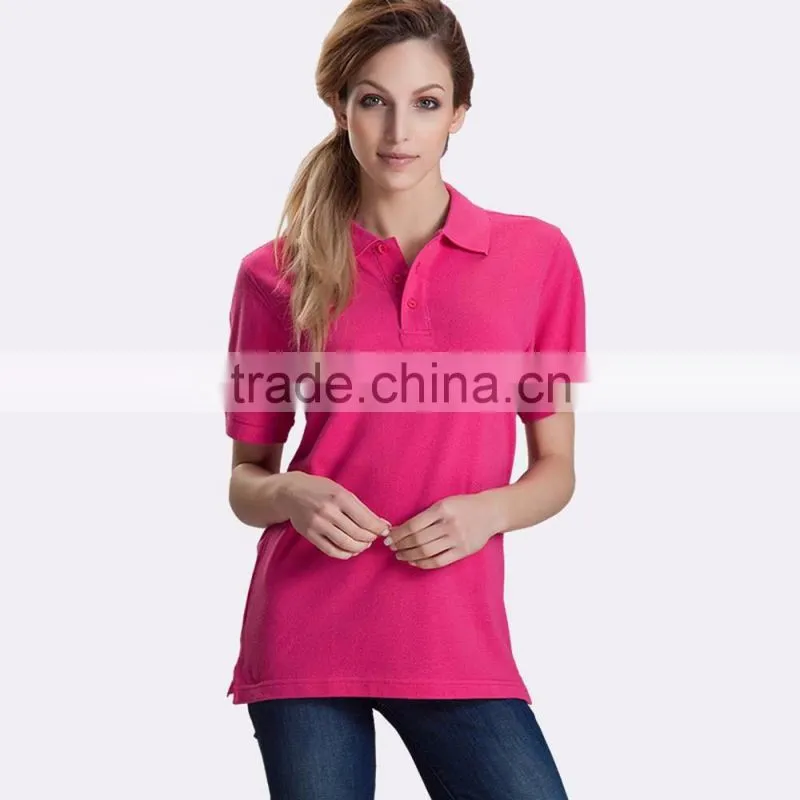 Factory Hot Sale Wholesale Short Sleeve Pain Cheap Polo T Shirts Women's