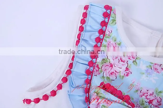 sky blue flower girl dress child clothes