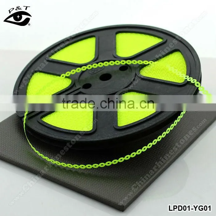 Neon Fluo colors sequin roll 3mm neon green for clothing
