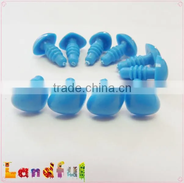 12mm Blue Safety Triangle Nose Plastic Craft Nose Plush Animal Nose