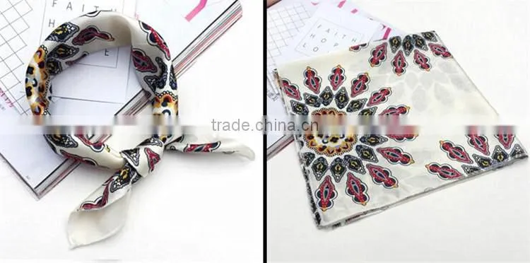 Customized Design Printed Promotional Silk Scarf
