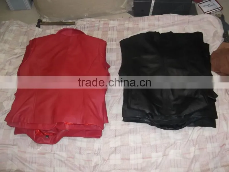 Short Body Women Leather Jacket in lambskin