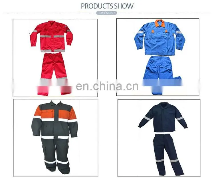 Manufacturer direct Two Pieces uniforms construction workwear with reflective tapes