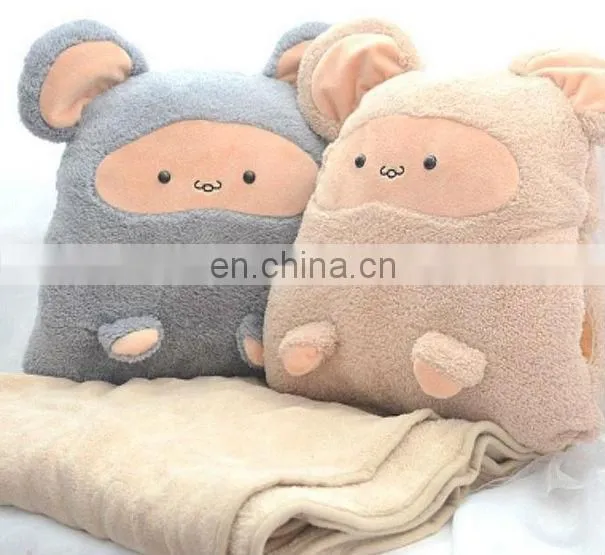 Blanket and cushion set wholesale/printed blanket