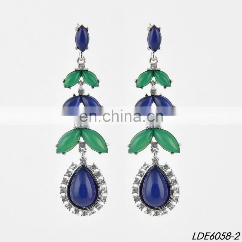 Opal stones ping&mint earrings ivy branch earrings wholesale gold jewelry