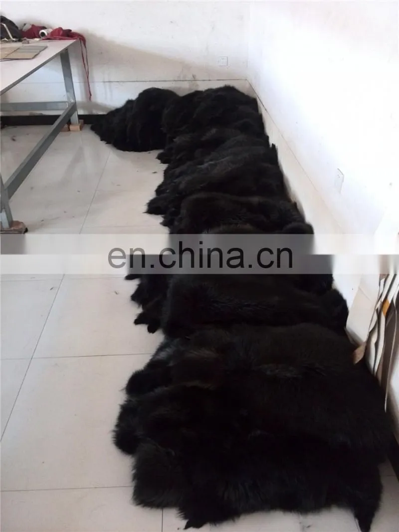High quality genuine Raccoon fur skin for coat /garment