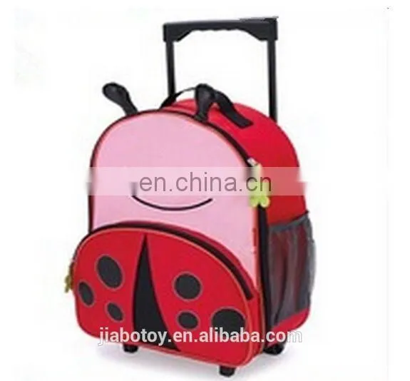 School Trolley bag 2015 hot new design style factory price Medium Kids School Trolley Bag with Wheels