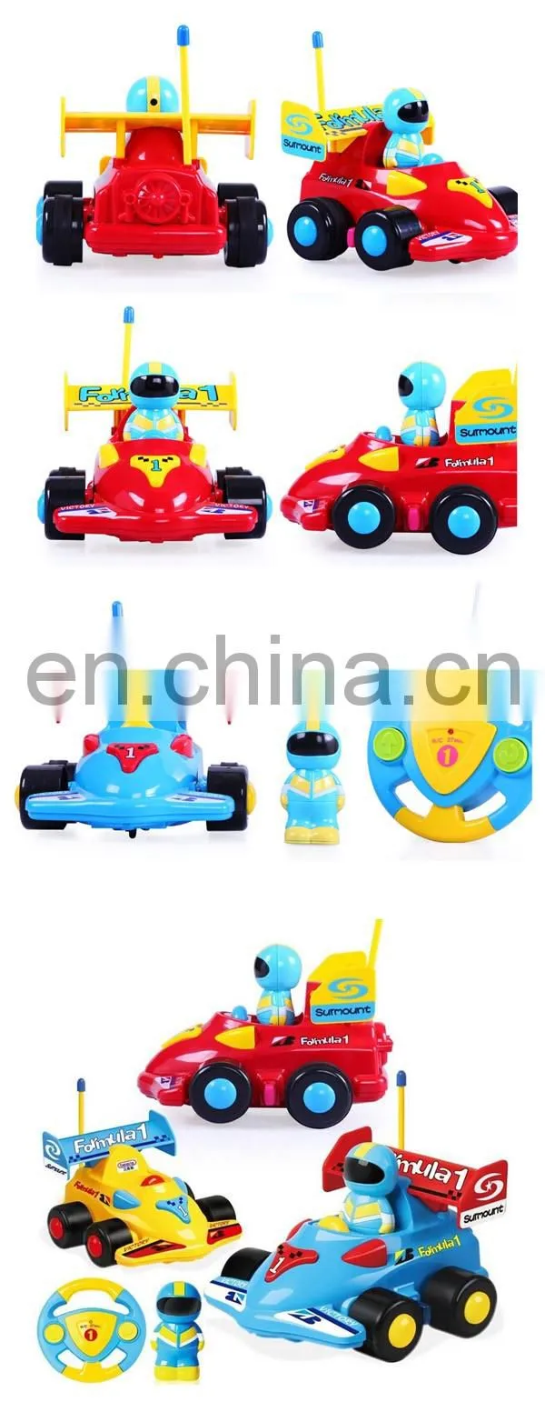 Plastic 2 CH cartoon F1 remote control car toys for sale
