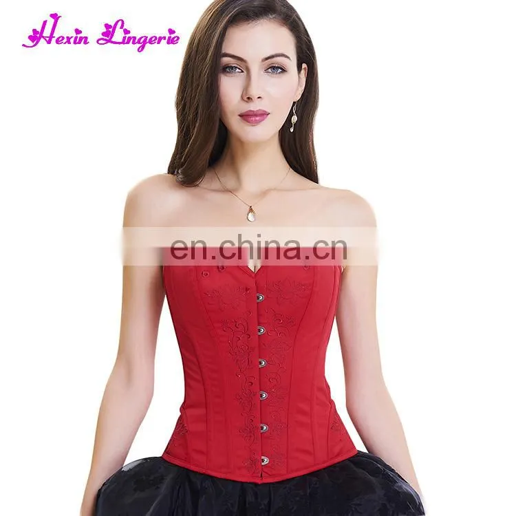 Wholesale Halloween Women Vintage Printed Underbust 14 Latex Corset
