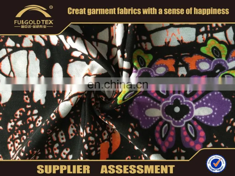 2016 new FDY fabric trans-printed fabric in keqiao fullgold