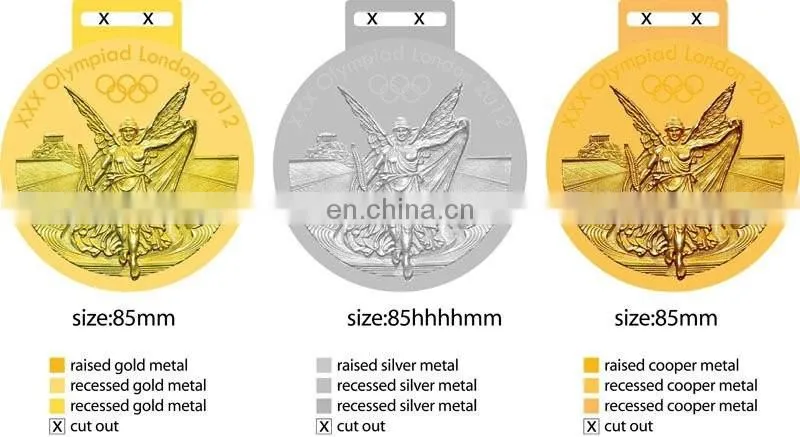 BSCI factory supply cheap custom logo running award sport metal