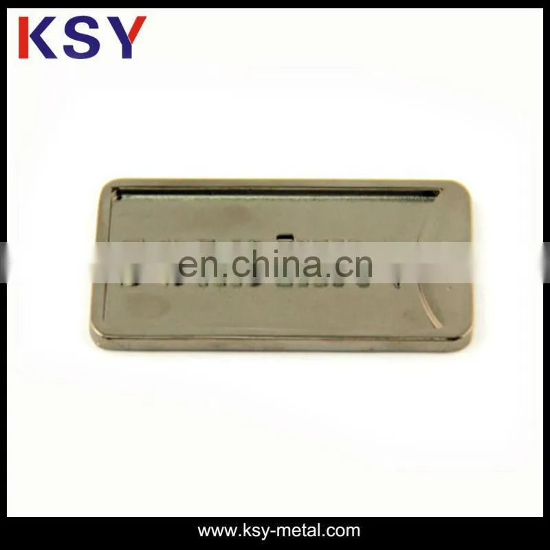 Custom metal pin label with clothing