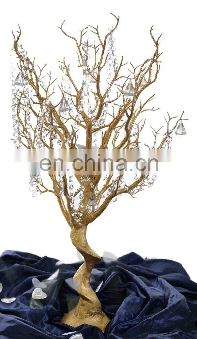 80cm 1.2m 1.8m Gold Manzanita Wedding Wishing Tree For Venue Centrepiece Decoration