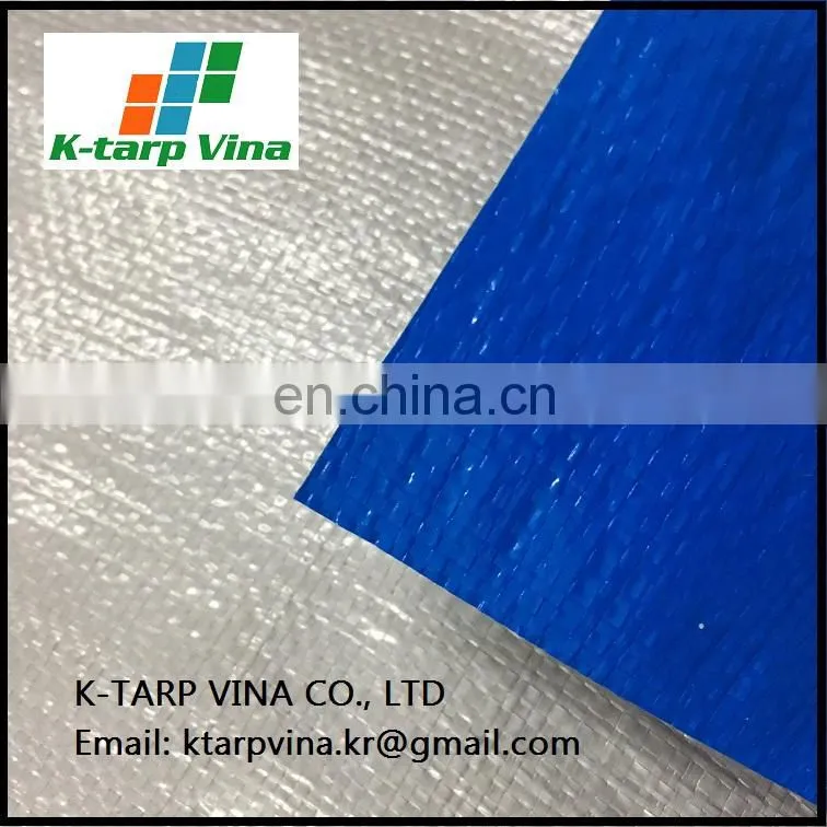 Blue Silver Heavy Duty UV Protected Treated Boat Cover Tarp