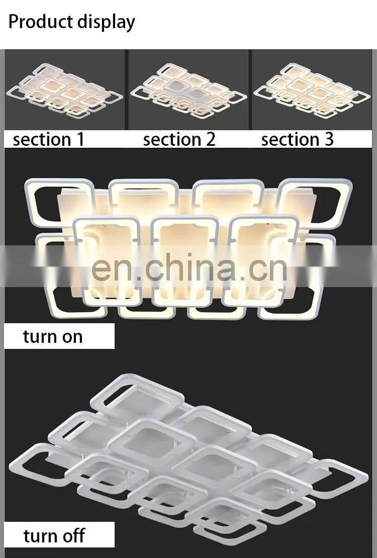 Creative design modern minimalist LED ceiling lamp restaurant bedroom light
