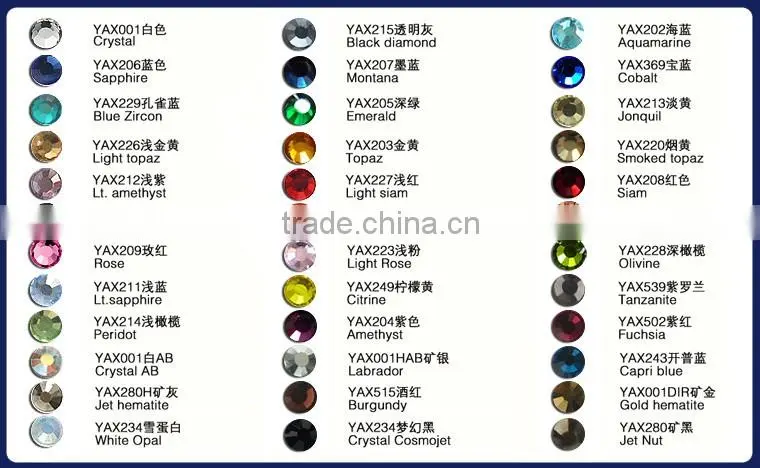 29L 1440pcs 2mm 3mm 4mm SS6 SS10 SS16 SS20 Clear Crystal glue on nail art rhinestones,crystal DIY non hot fix nail rhinestone