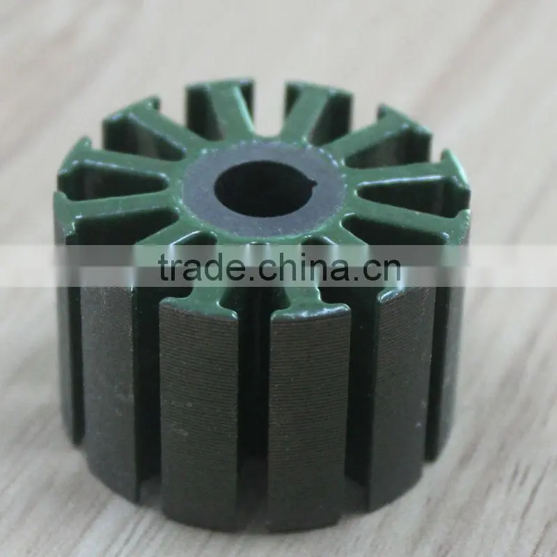 Generator rotor and stator water pump motor lamination core