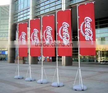 Durable flying beach flag for display