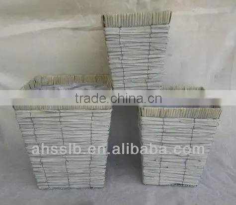 2013 new beautiful woven willow garden decoration flowerpot