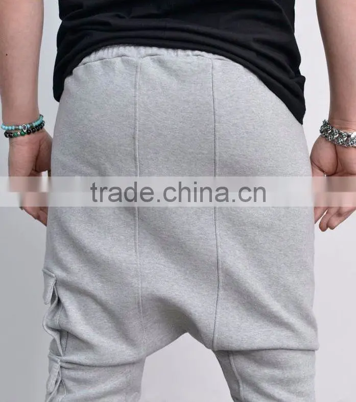 DOUBLE POCKET SLIM DROP BAGGY SWEATPANTS Black Standard Sports