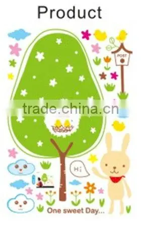 PVC Material Home Decorative Cartoon Kids Wallpaper Sticker
