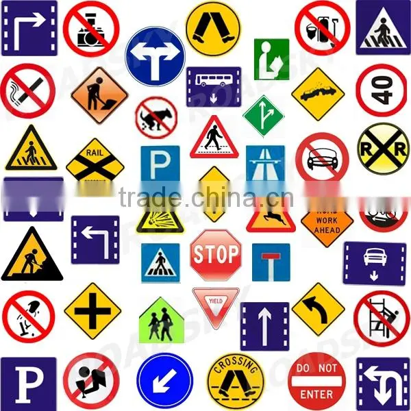 Reflective Aluminum Road Name Sign Traffic Marker