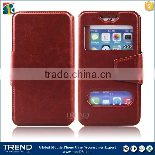 high quality smartphone universal magnetic wallet flip leather case