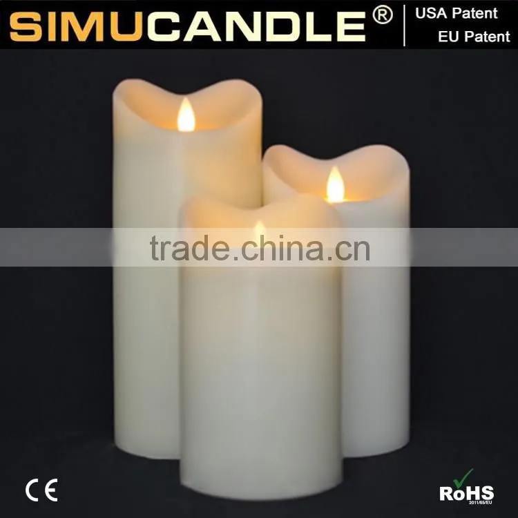 simulate LED candle with flickering flame with USA and EU patent with remote