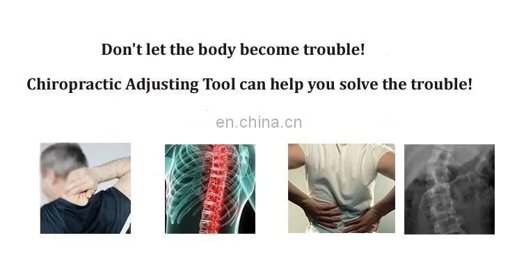 White Electric Chiropractic Adjusting Tool Therapy Spine Activator Correction Massager