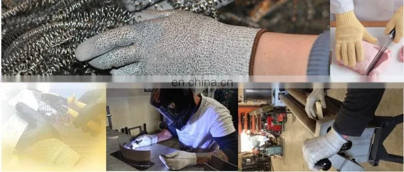 High Dexterity Yellow Heat Resistant Aramid Fiber Wholesale Arm Sleeves Cut Proof