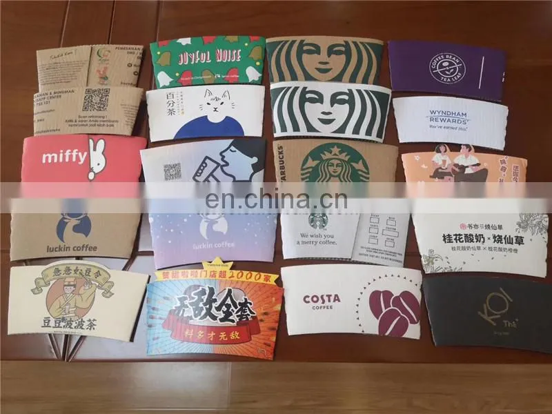 UFG600B Automatic Paper Cup Jacket Sleeves gluing pasting making machine