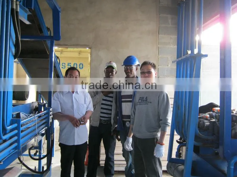 hollow block making machine DS6-15 brick paving machines equipment for plastic pallet