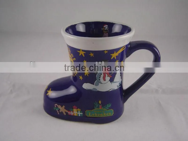 boot shape mug