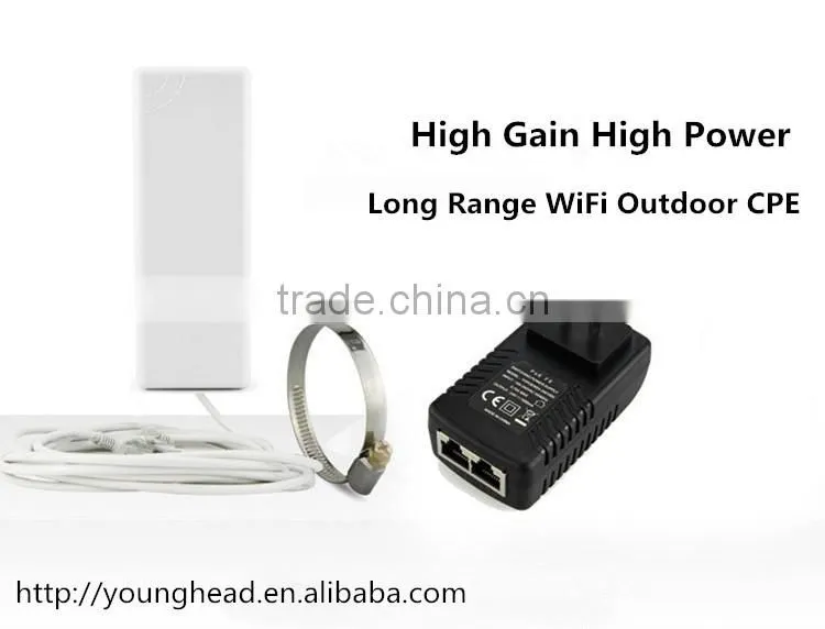 300Mbps IEEE802.11n/g/b 2ghz Wireless CPE For Wireless Networking Outdoor Wireless CPE Bridge RJ45