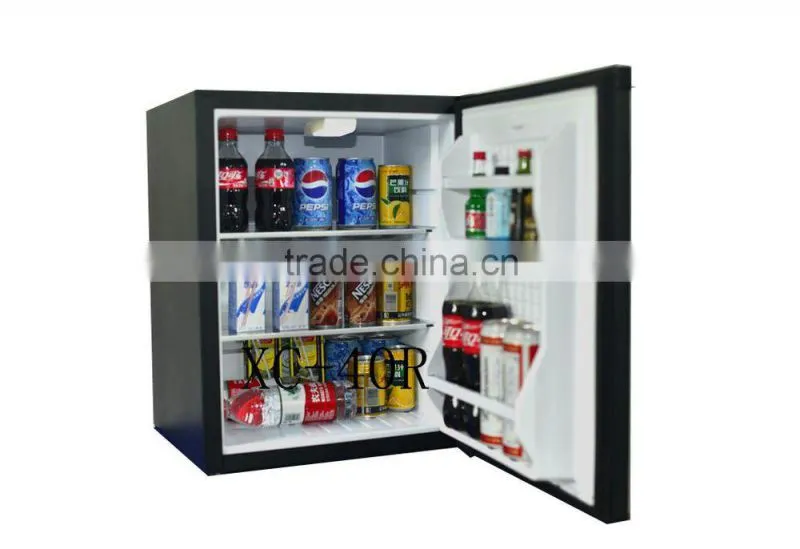 Noiseless absorption 12V 24V 220V glass door refrigerator with CB CE CCC