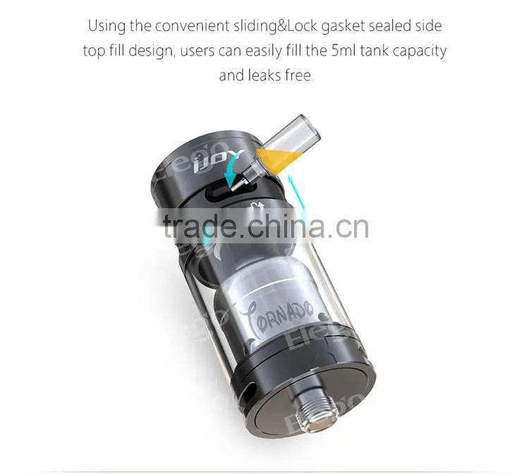 2016 Hot selling IJOY Tornado RDTA 5ml Tank With two post Tornado RDTA
