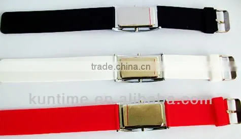 Digital LED Watch With Silicone Band,Chinese Digital Movement