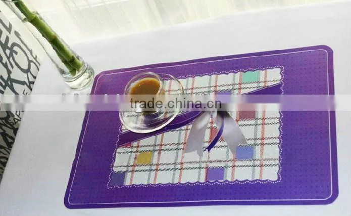 2013 hot selling gorgeous peach blossom dining table placemat for home